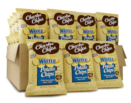 Charle's Chips Waffle Potato Chips 2oz 30ct